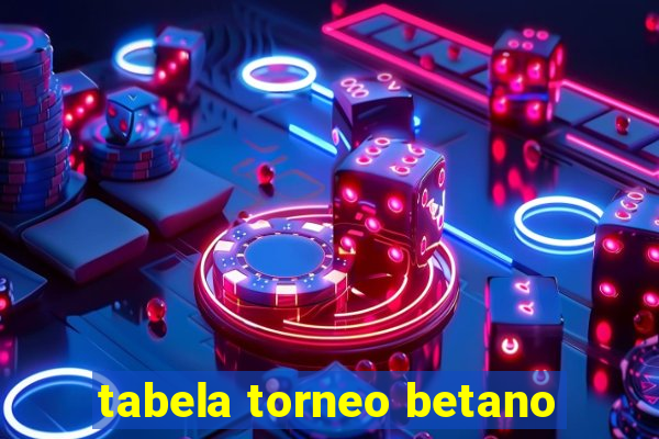 tabela torneo betano